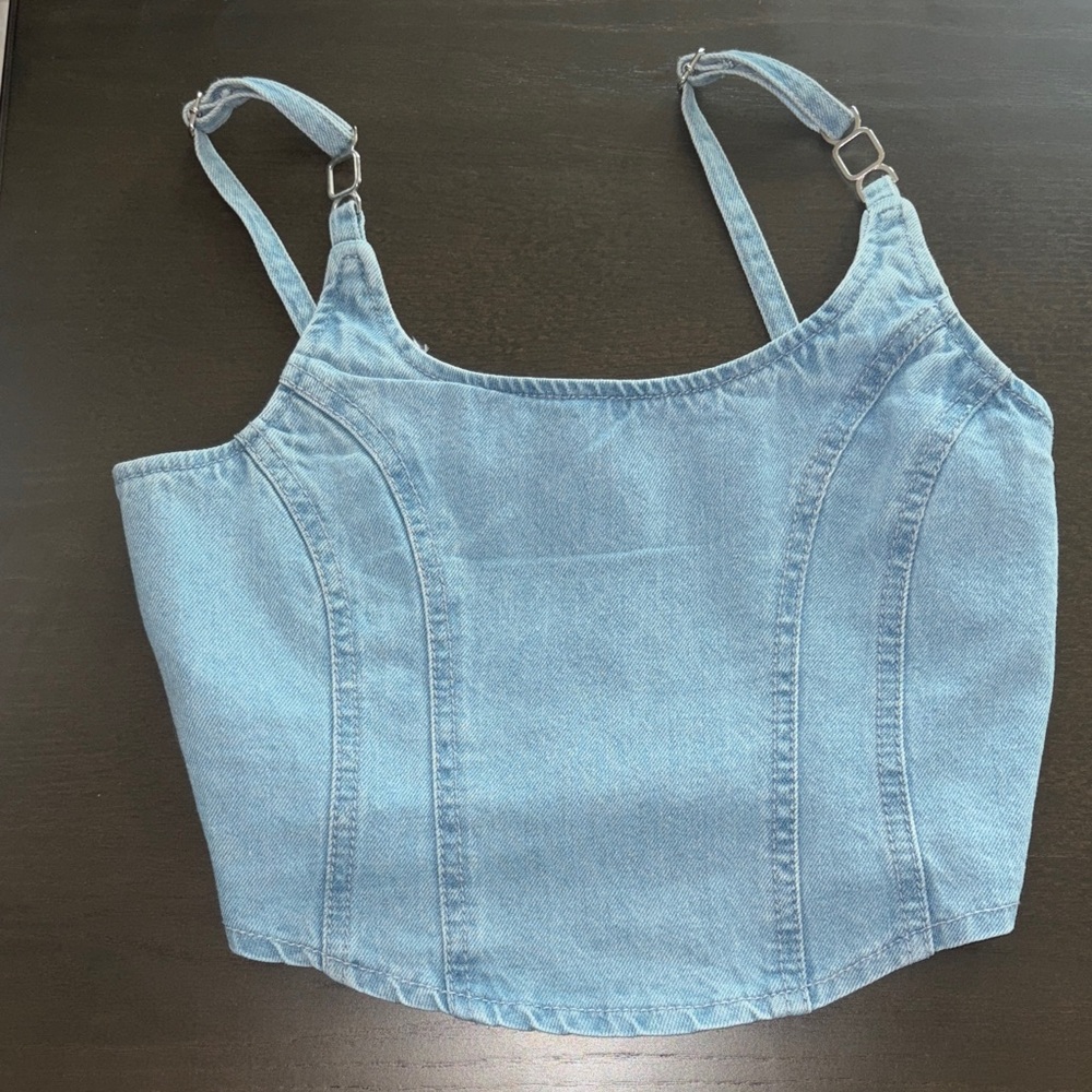 Light Blue Denim Women's Top